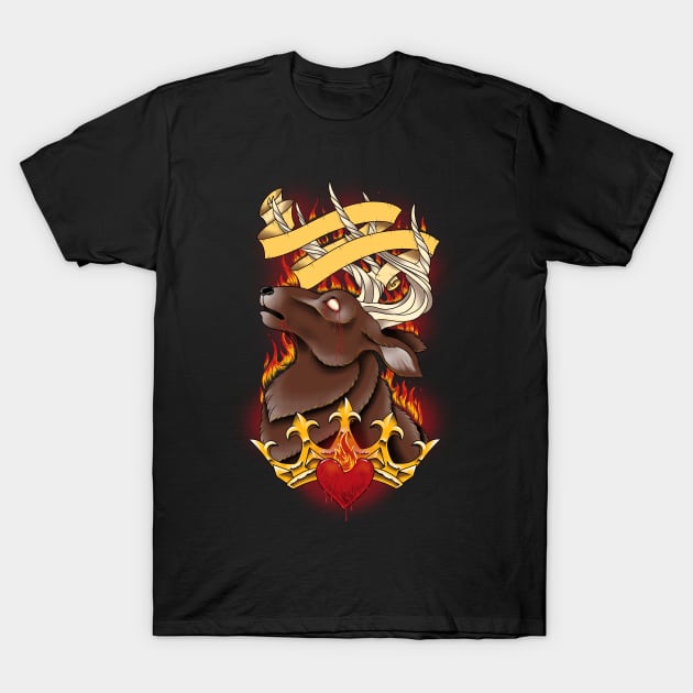 The Stag T-Shirt by CleverAvian